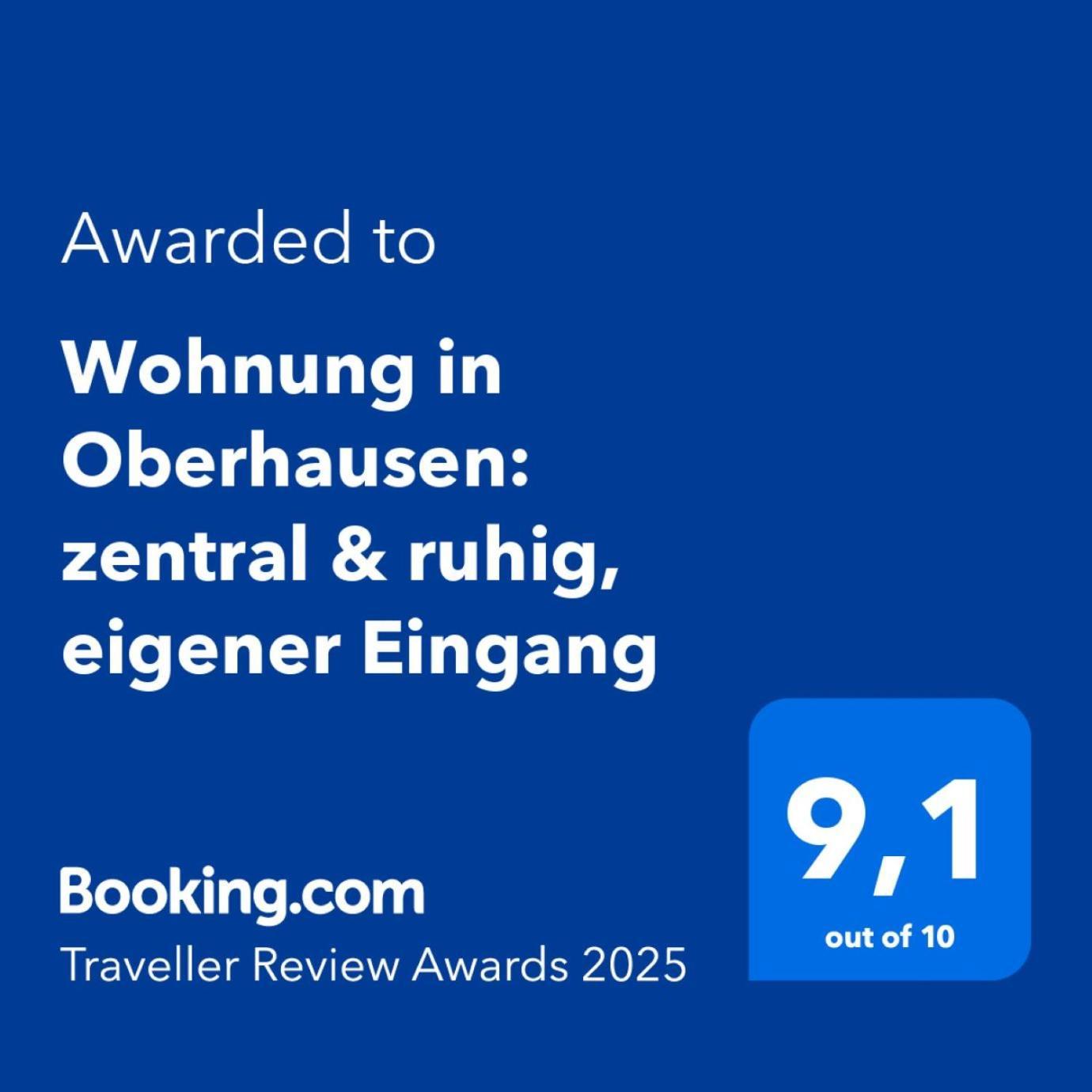 Wohnung In Oberhausen: Zentral & Ruhig, Eigener Eingang Oberhausen  Luaran gambar